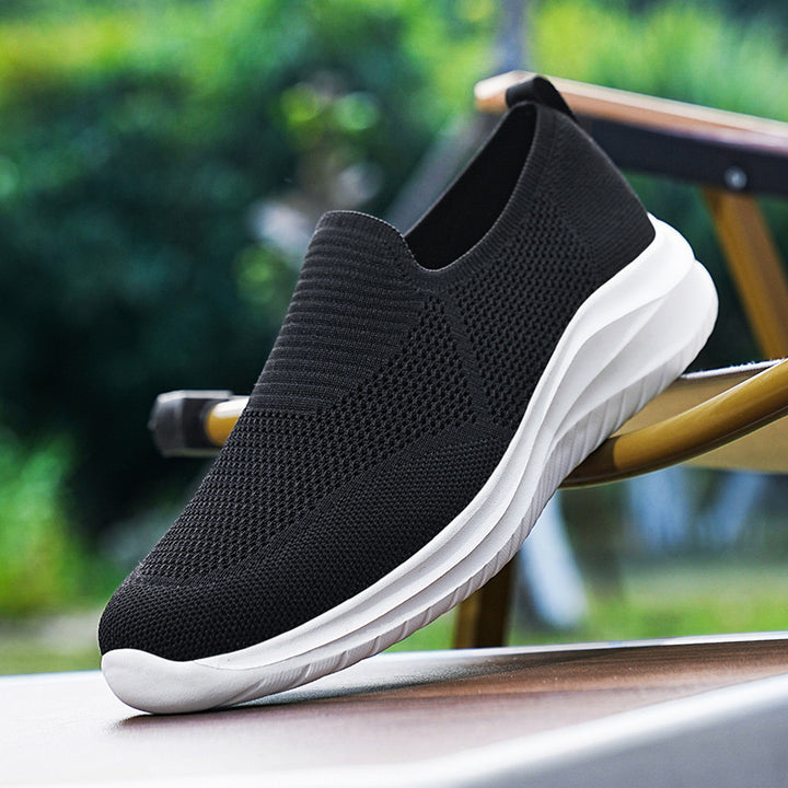 Unisex nan sockenähnlicher Strick-Slipper mit anatomischem Komfortfußbett und flexibler Leichtsohle Drune