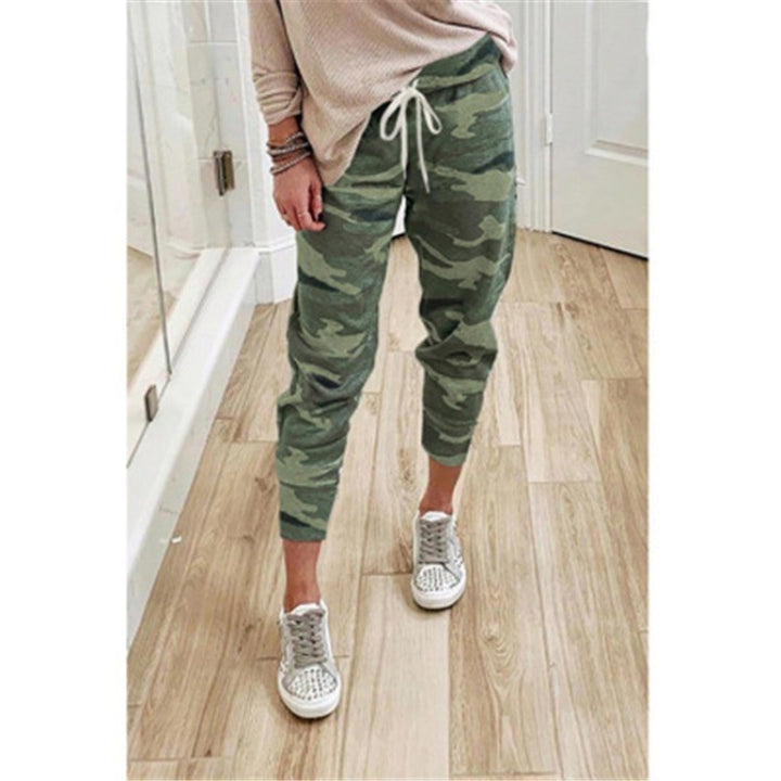 Damen Jogginghose mit lässigem Camouflage-Design und elastischem Bund Drune