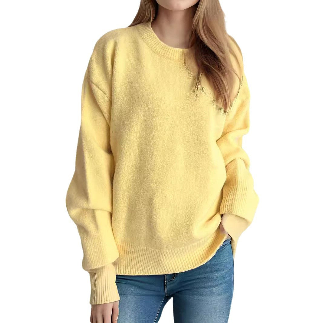 Damen lässiger Strickpullover mit weitem Schnitt und maximalem Komfort Drune