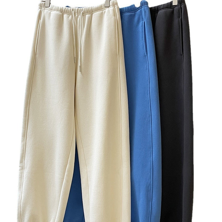 Damen bequeme Freizeithose mit elastischem Bund und modernen Details Drune