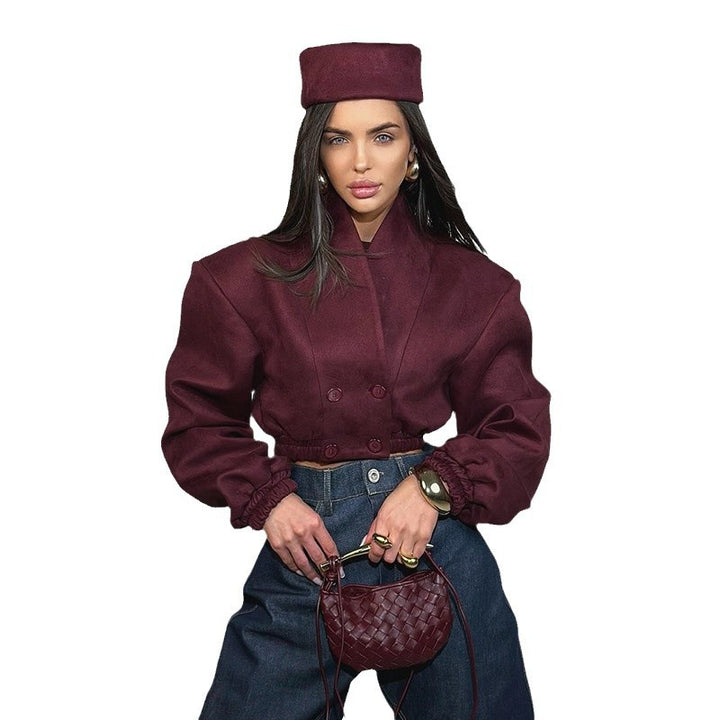 Damen Modische Boucléjacke Drune