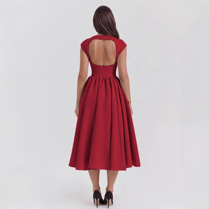 Damen Cocktailkleid mit schickem A-Linien-Schnitt und eleganter Taillierung Drune