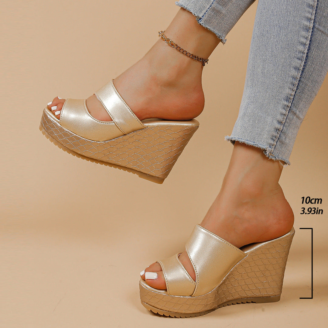 Damen Hochfront-Sandaletten mit stylischem Plateau und komfortablen Riemen Drune