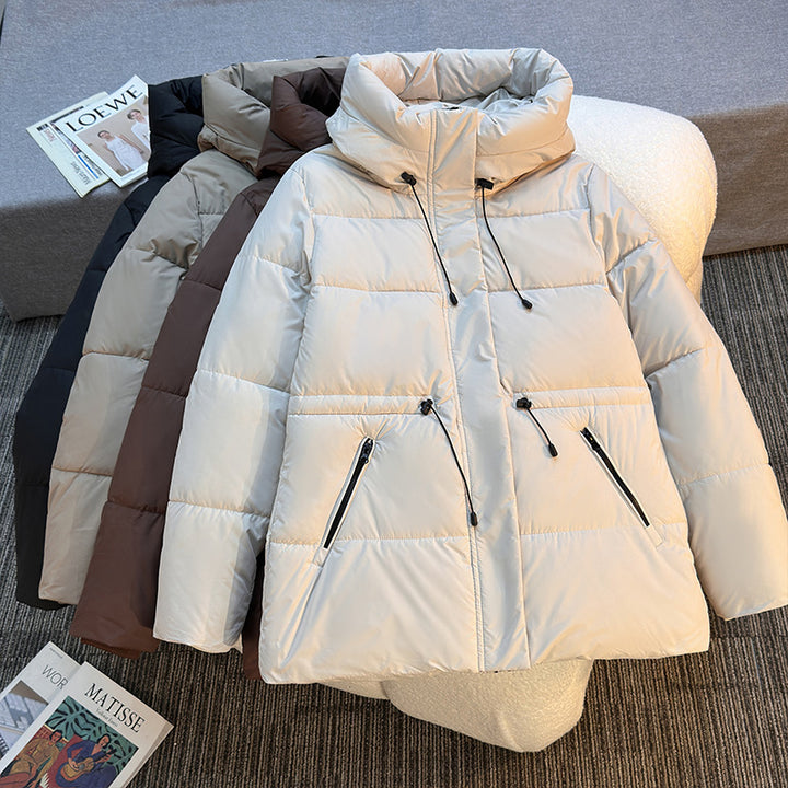 Damen Modische Funktionsjacke mit hohem Kragen und praktischen Reißverschlusstaschen Drune
