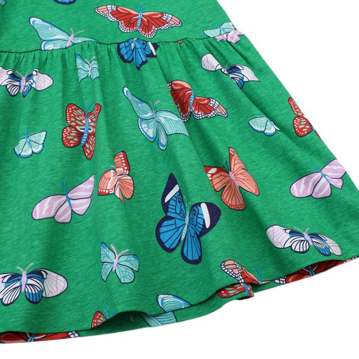 Mädchen Sommerkleid mit lebhaftem Schmetterlingsdesign Drune