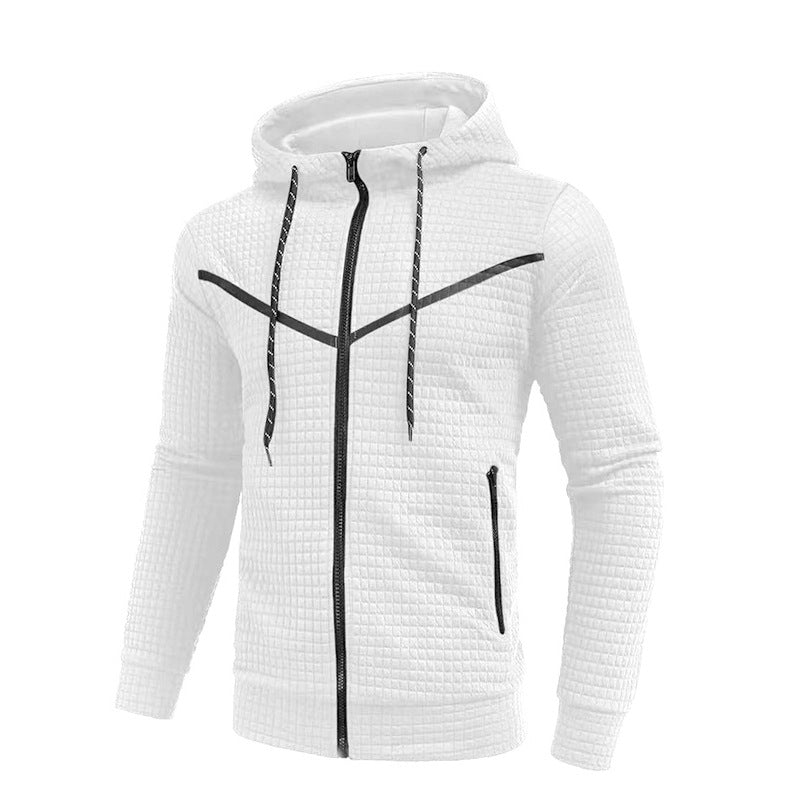 Herren stylische Jacke mit strukturiertem Design und praktischem Reißverschluss Drune
