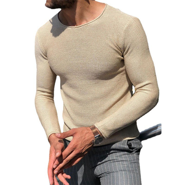 Herren Langarm T-Shirt mit strukturiertem Gewebe Drune