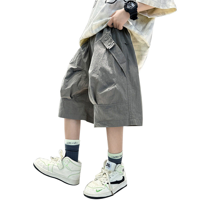 Jungen lässige Cargo-Shorts mit vielseitigen Taschen Drune