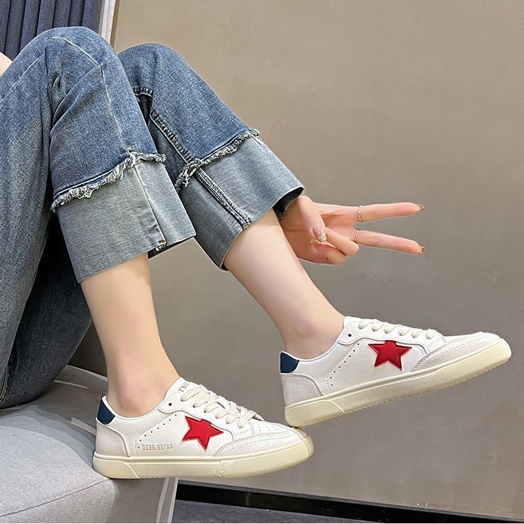Damen Sneaker mit glitzerndem Sternenmotiv und flexiblem Sohlenprofil Drune