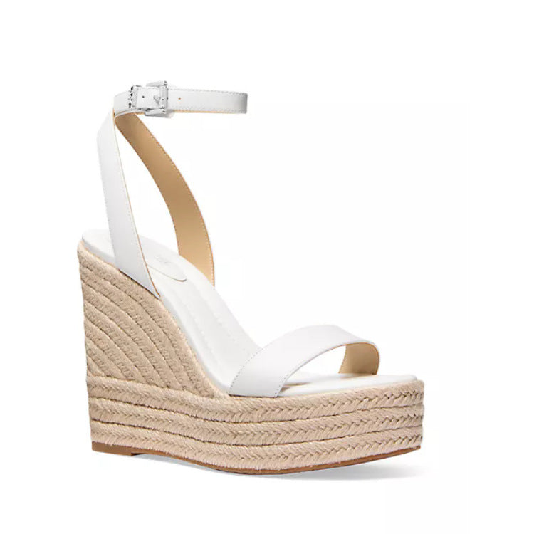 Damen Espadrille Wedge Sandalen mit verstellbarem Knöchelriemen Drune