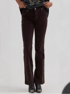 Damen Flared Jeans mit vertikalen Streifen und hohem Bund Drune