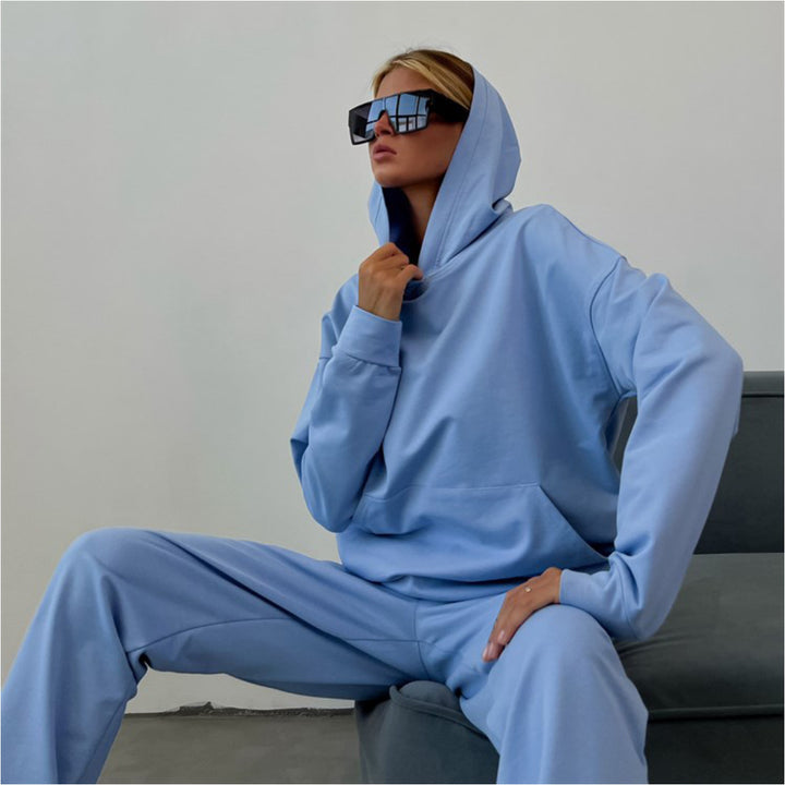 Damen Bequemes und modernes Hoodie-Set Drune