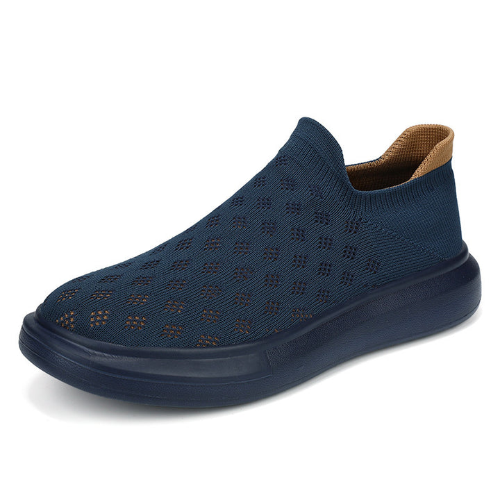 Unisex nan leichter Strick-Slipper mit perforierter Atmungsstruktur und dämpfender Leichtsohle Drune