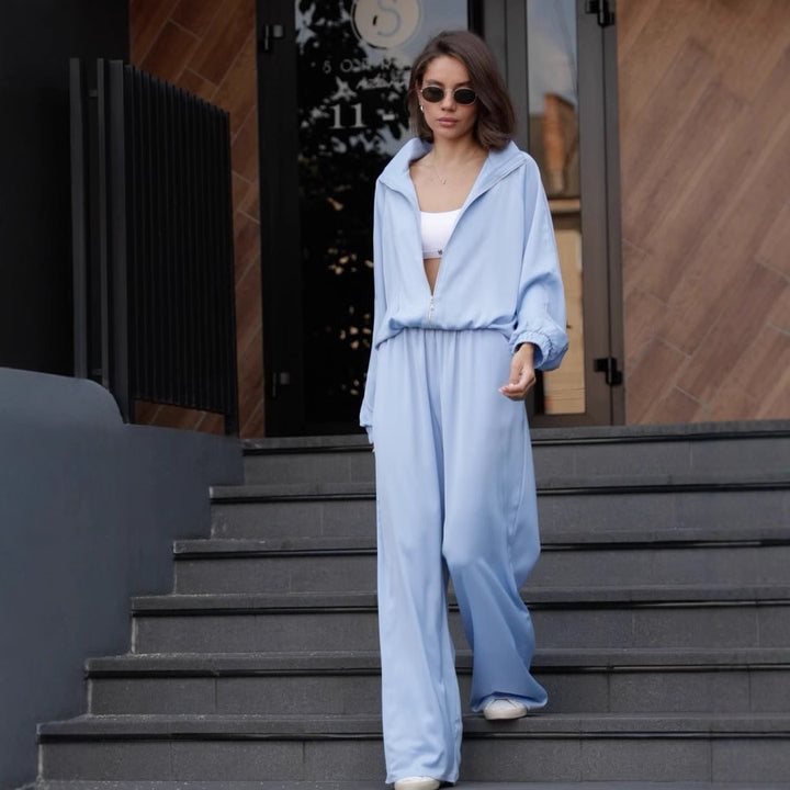 Damen elegantes und lässiges Lounge-Set mit weitem Schnitt Drune