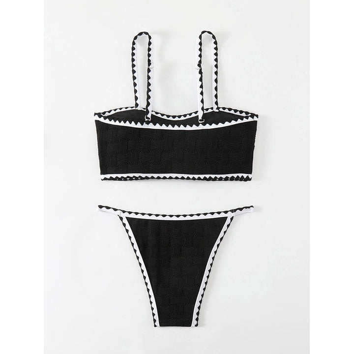 Damen Bikini-Set mit raffinierter Struktur und verstellbaren Trägern Drune