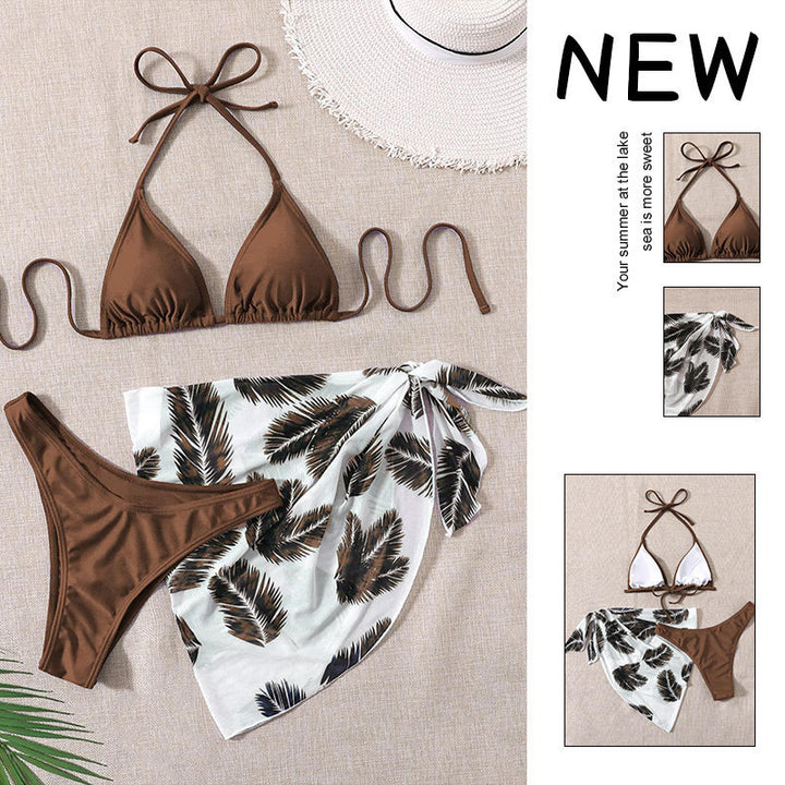 Damen Triangel-Bikini mit einem eleganten Wickelrock Drune