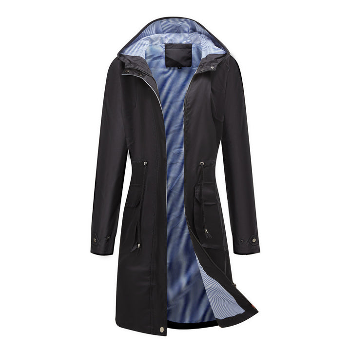 Damen winddichte Freizeitjacke mit praktischen Kordelzügen und Innenfutter Drune