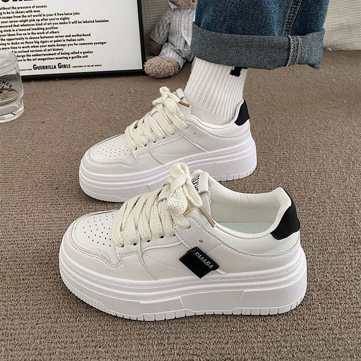 Damen Modische Plattform Sneakers Drune