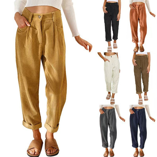 Damen weite Cordhose Drune