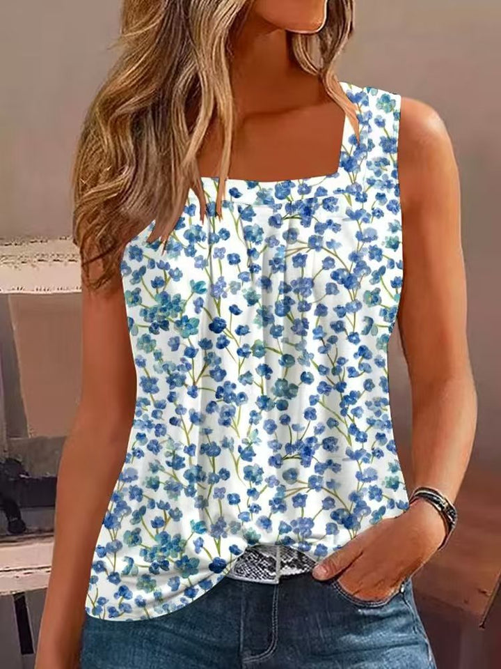 Damen Elegantes Blusentop mit Blumenmuster Drune