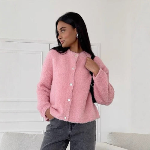 Damen Kuschelige Strickjacke im Oversized-Style Drune