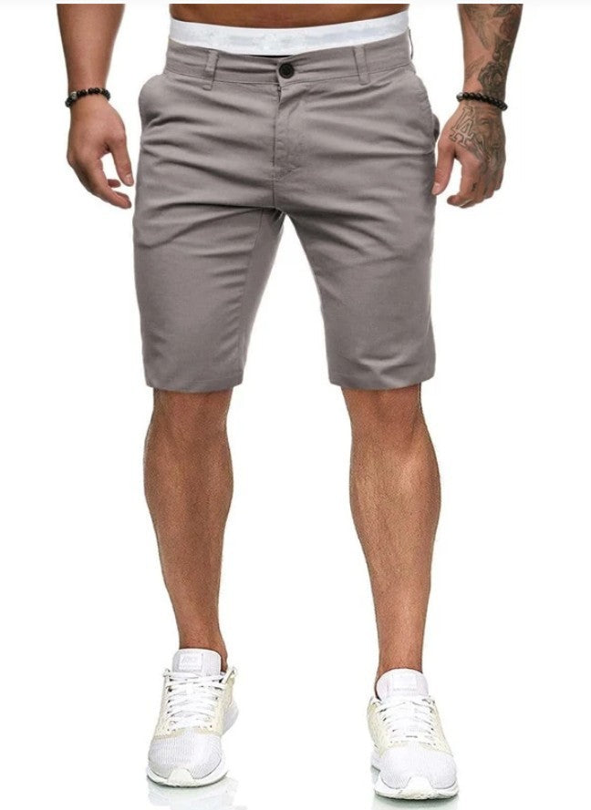 Herren Chino Stil Freizeit Shorts Drune