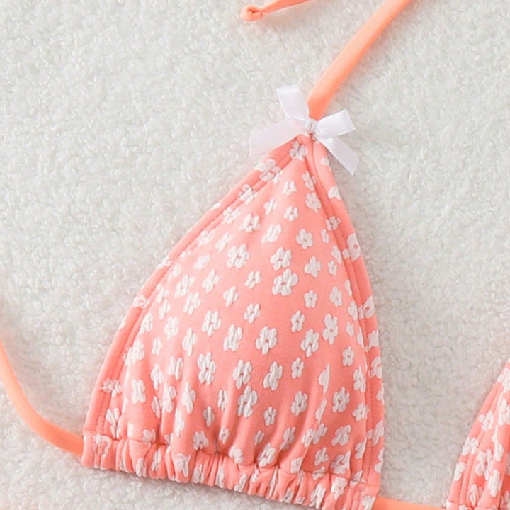 Damen Triangel-Bikini mit zarten Bindebändern Drune