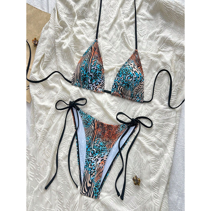 Damen Triangle-Bikini Set mit verstellbaren Bändern Drune