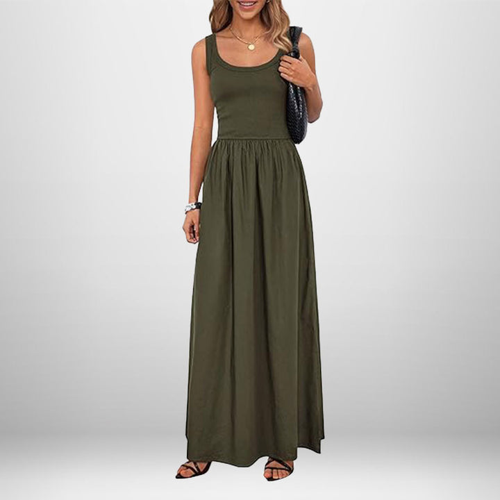Damen Maxikleid mit elegantem, weiter Schnitt Drune