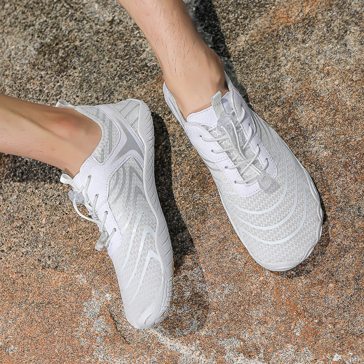 Damen Barfußschuhe mit rutschfester Sohle und elastischem Verschlusssystem Drune