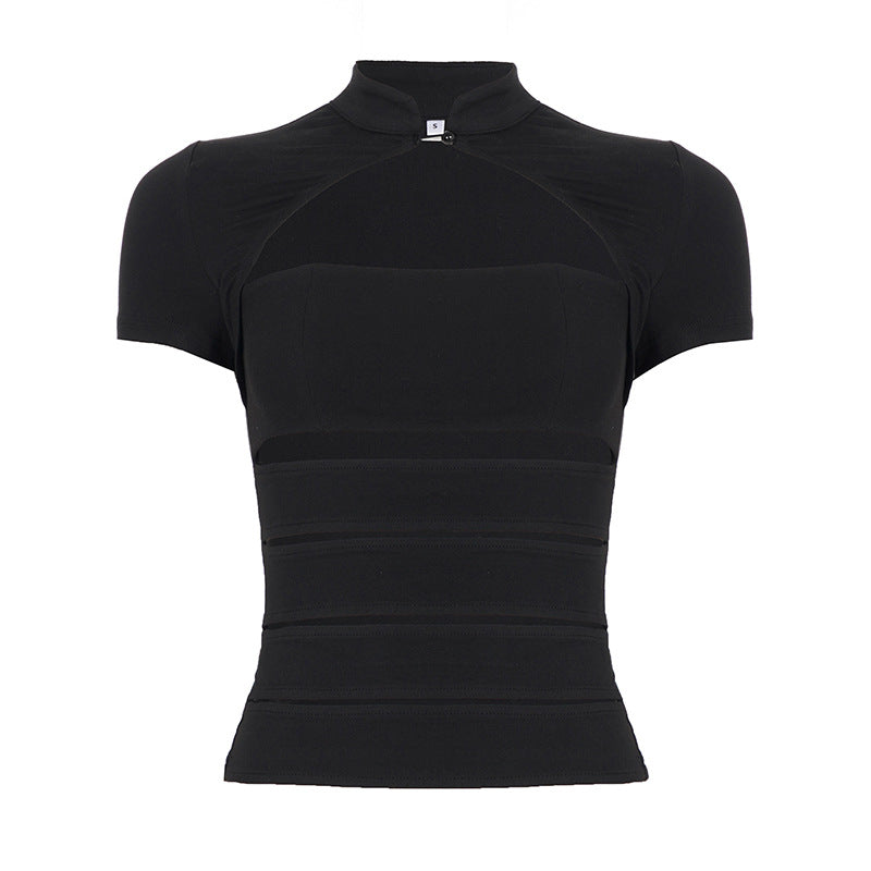 Damen funktionales Oberteil mit elegantem Kragen und modischem Schnitt Drune