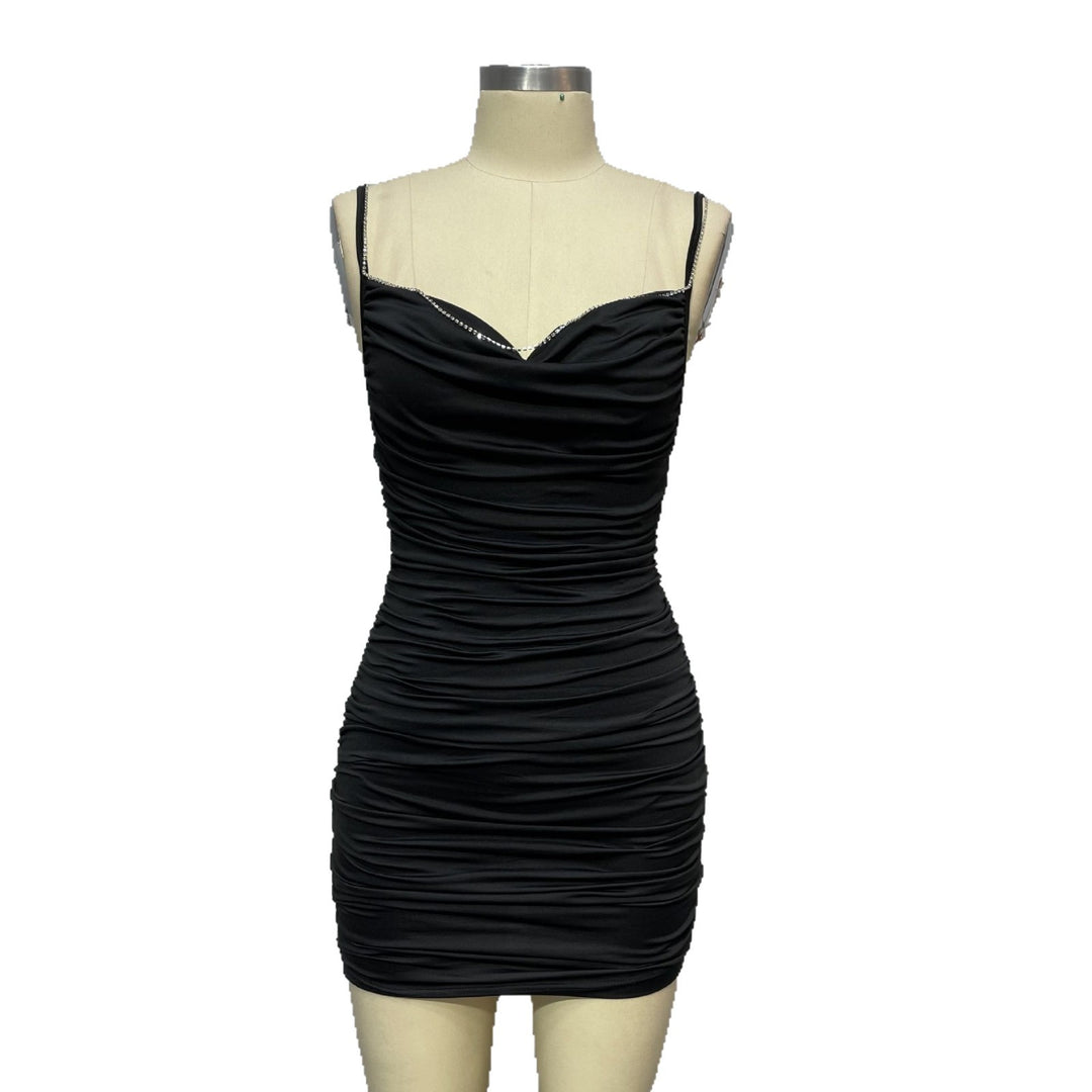 Damen Mini-Rock-Kleid mit Swarovski-Steinen Drune