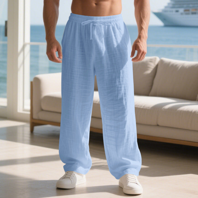 Herren Bequeme Sommerhose mit elastischem Bund Drune