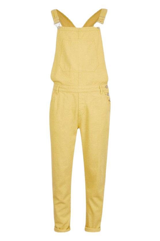 Drune Herren Denim-Latzhose mit Taschen und verstellbaren Trägern