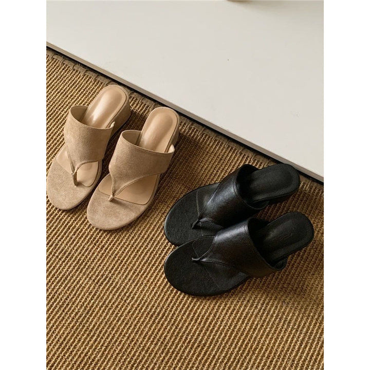 Damen elegante Wedge-Sandalen mit modernem Riemendesign Drune