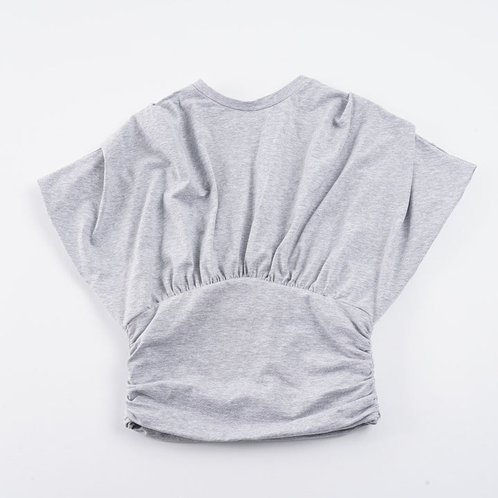 Damen Crop-Top mit modischen Rüschendetails und strukturiertem Design Drune