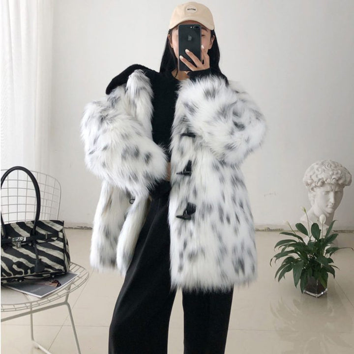 Drune | Kunstpelz-Mantel - Auffälliges Statement-Stück - Polyester-Mischung - Winter Straßenstil