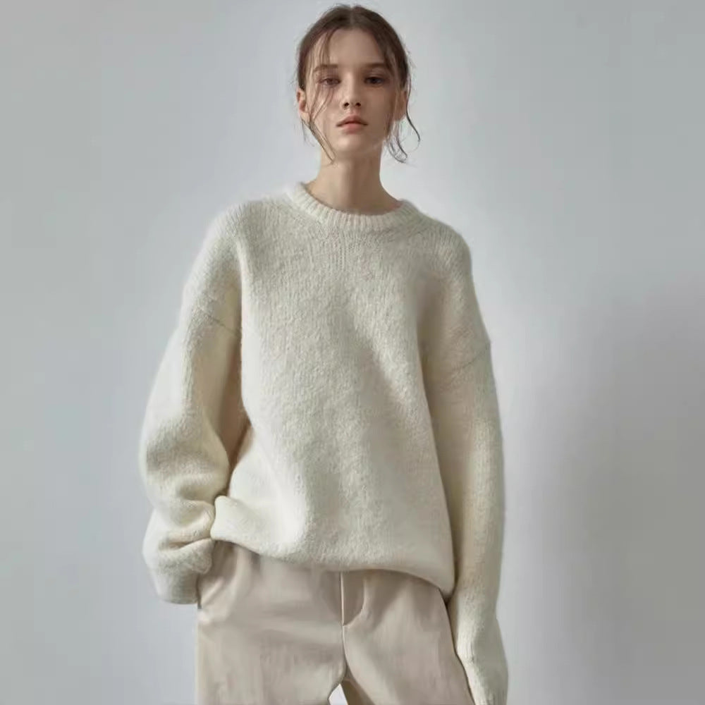 Damen Kuscheliger Oversize-Pullover mit weichem Material Drune