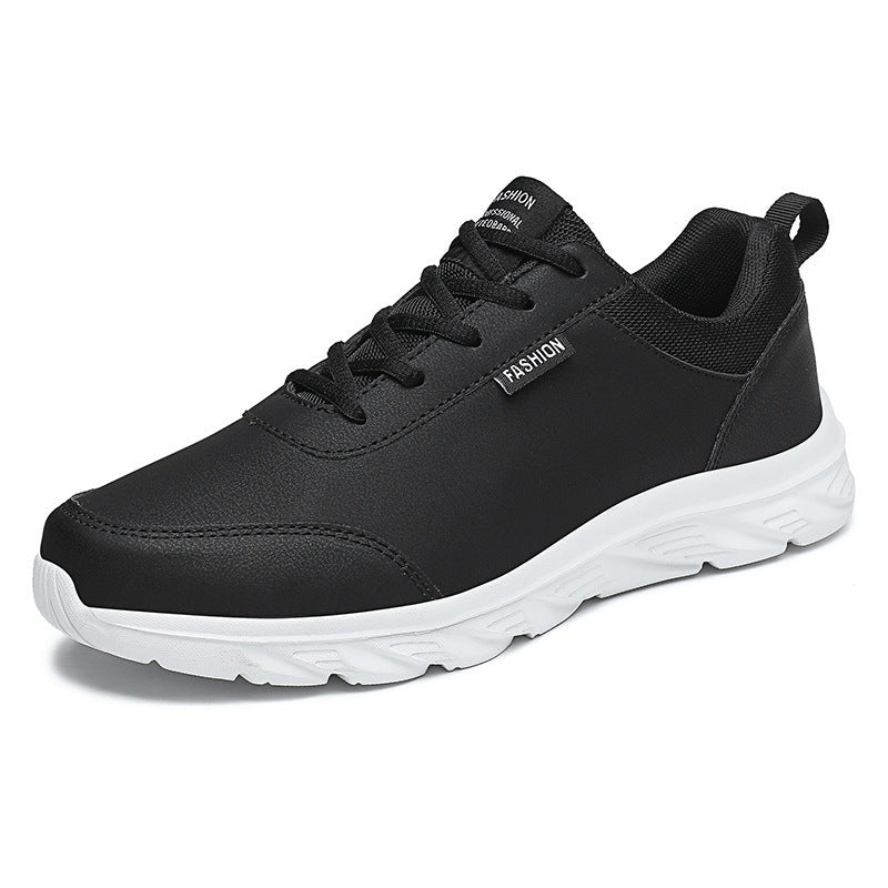 Herren nan schlanker City-Sneaker mit wasserabweisender Kunstlederoberfläche, stoßabsorbierender EVA-Zwischensohle und gepolstertem Fersenkragen Drune