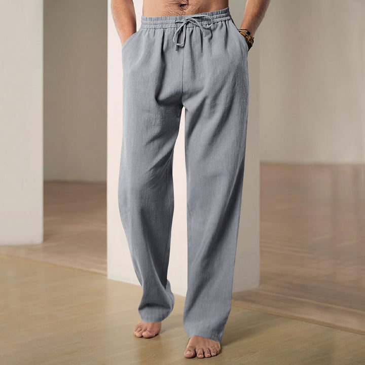 Herren Bequeme Sommerfreizeithose mit elastischem Bund Drune