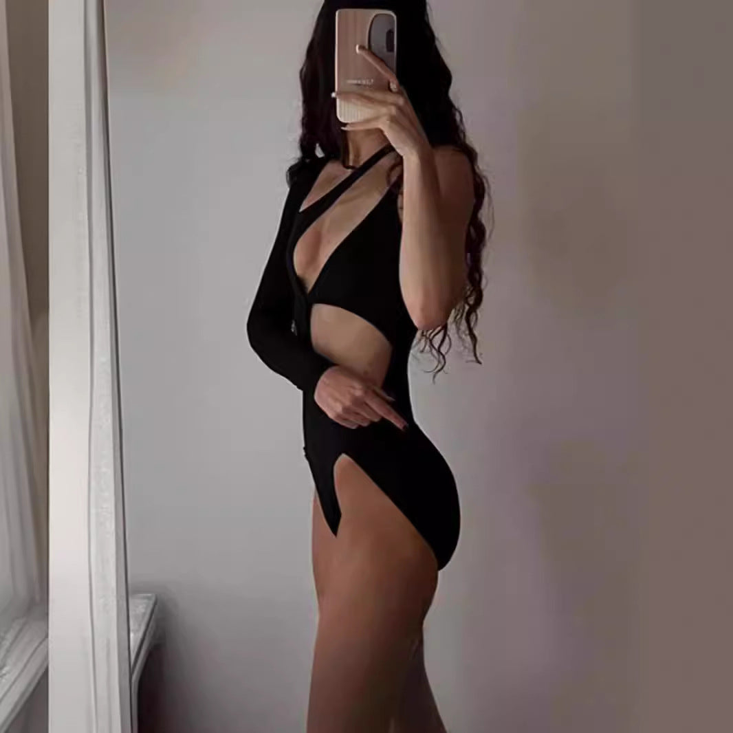 Damen Einteiliges Cut-Out Badeanzug Drune