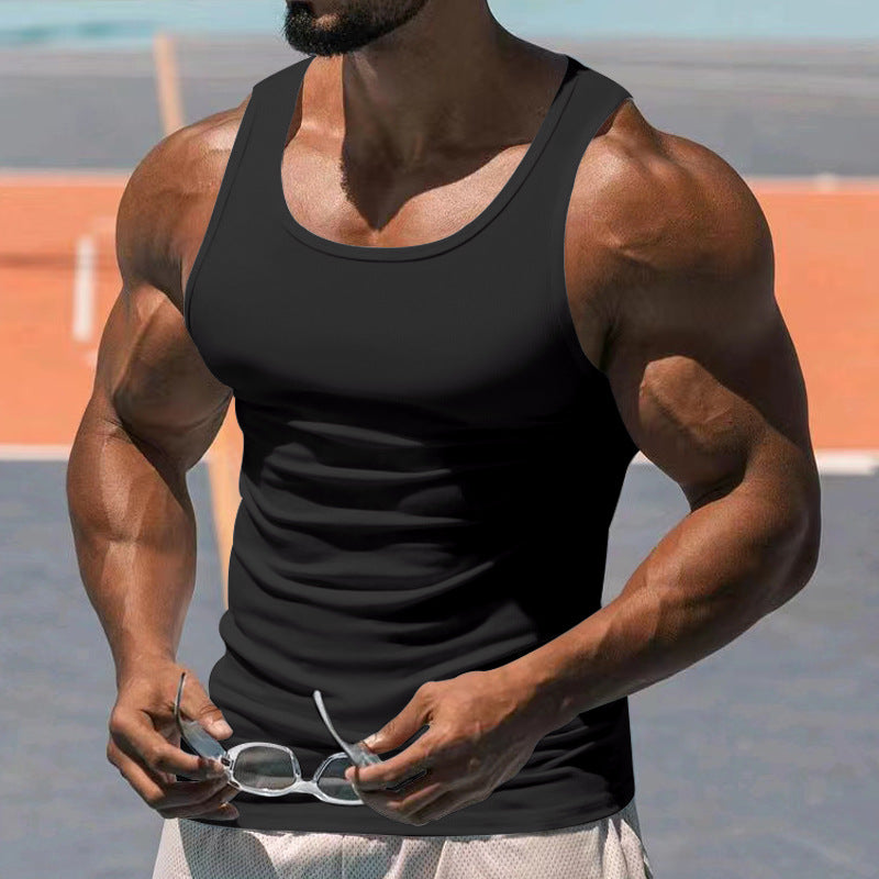 Herren atmungsaktives Sport-Tanktop mit körperbetontem Schnitt und feuchtigkeitsregulierendem Material Drune