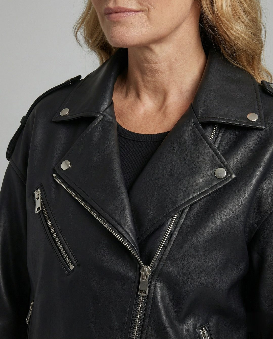 Freizeitkleidung Damen Bikerjacke Vegan