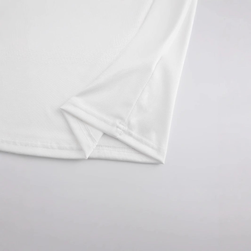 Damen Crop-T-Shirt mit fesselndem Statementdruck Drune