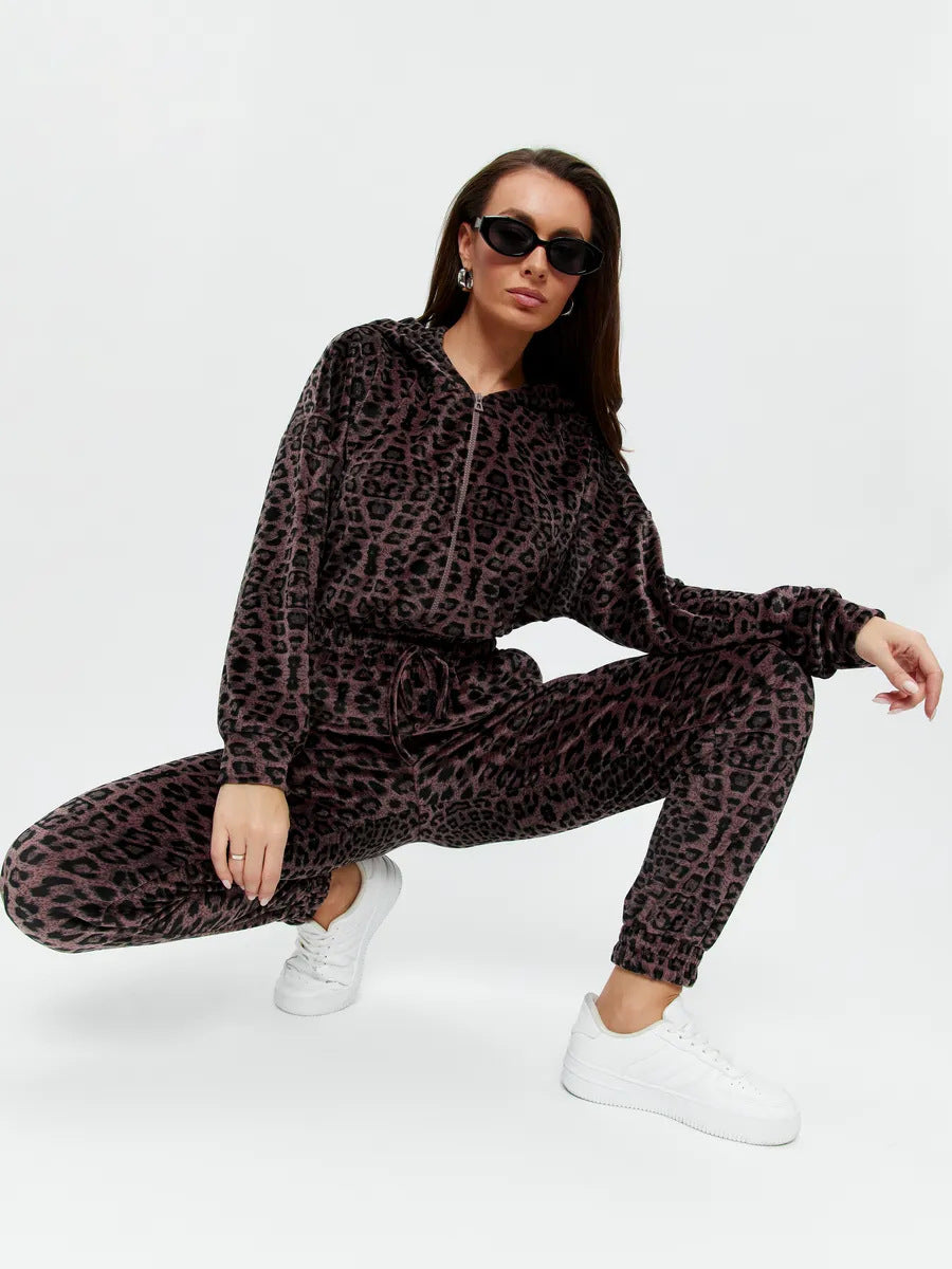 Damen Fleece-Jumpsuit mit praktischem Reißverschluss und elastischem Bund Drune