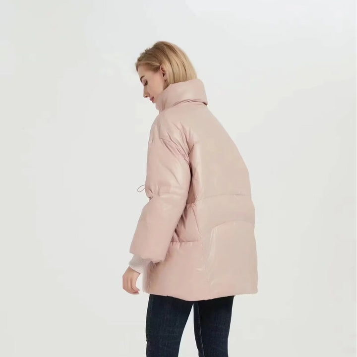 Damen gesteppte Übergangsjacke mit hohem Kragen und praktischen Seitentaschen Drune