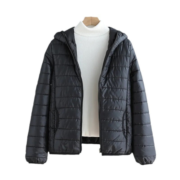 Damen gesteppte Übergangsjacke mit praktischen Taschen und Kapuze Drune