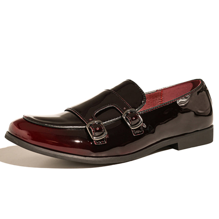Herren Lackleder Mokassin Schuhe Drune