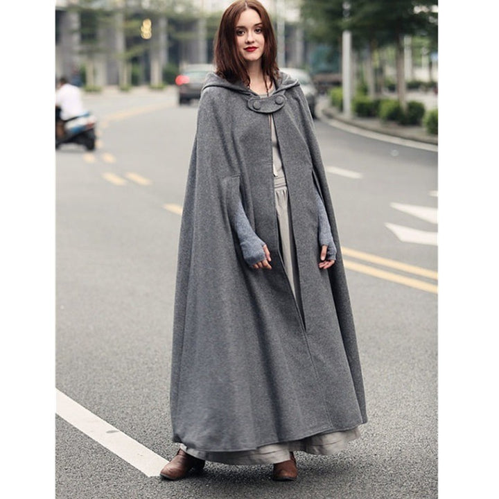 Damen Kapuzenumhang mit elegantem Schnitt Drune