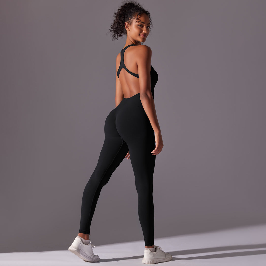 Damen Sportlicher Jumpsuit mit offener Rückenpartie und hoher Flexibilität Drune